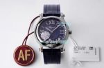 AF Replica Chopard Happy Sport Diamonds Watch Stainless Steel Blue Dial